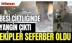 Besi Çiftliğinde Yangın Çıktı: Ekipler Seferber Oldu