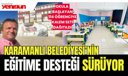 Karamanlı Belediyesi'nden Eğitime Destek Sürüyor