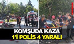 Isparta'da kaza 1'i polis 4 yaralı