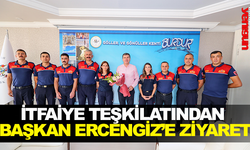 İTFAİYE TEŞKİLATINDAN BAŞKAN ERCENGİZ’E ZİYARET