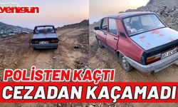 Polisten kaçtı cezadan kaçamadı