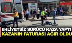 EHLİYETSİZ SÜRÜCÜ KAZA YAPTI KAZANIN FATURASI AĞIR OLDU