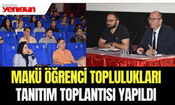 MAKÜ Öğrenci Toplulukları Tanıtım Toplantısı Yapıldı