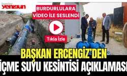 Başkan Ercengiz'den İçme Suyu Kesintisi Açıklaması