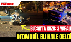 Bucak'ta Trafik Kazası: 3 Kişi Yaralandı