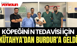 Köpeğinin Tedavisi İçin Kütahya'dan Burdur'a Geldi