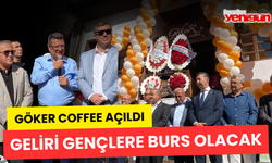 Göker Coffee Açıldı; ÖRNEK HAREKET... Geliri Gençlere Burs Olacak