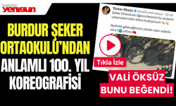 ŞEKER ORTAOKULU’NDAN ANLAMLI 100. YIL KOREOGRAFİSİ