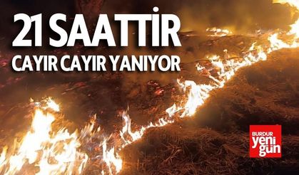 Denizli'de Yıldırım Kabusu: 21 Saattir Cayır Cayır Yanıyor