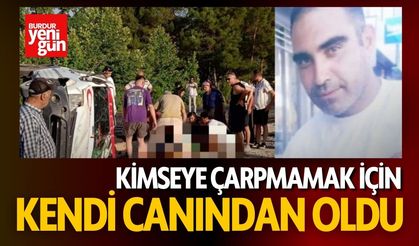 Kimseye Çarpmamak İçin Hakimiyeti Kaybetti Canından Oldu