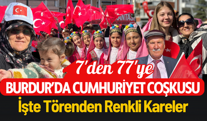 Burdur’da 29 Ekim Coşkusu: Cumhuriyet'in 101. Yıl Kutlamaları