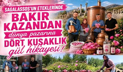 Sagalassos'un eteklerinde bakır kazandan dünya pazarına dört kuşaklık gül hikayesi