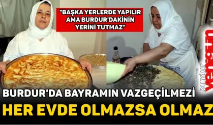 Burdur'da Bayramın Vazgeçilmezi: Su Böreği