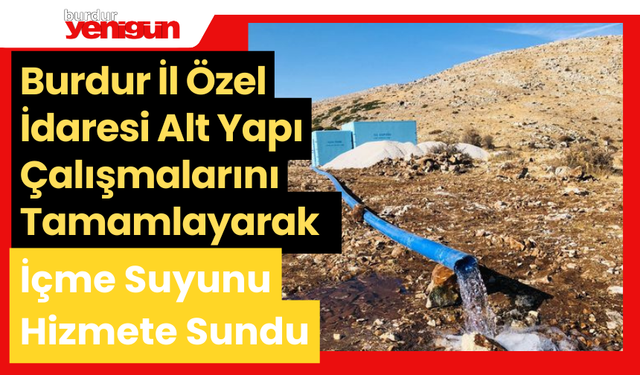 Güneyyayla Köyü'nde İl Özel İdaresi, Alt Yapı Çalışmalarını Tamamladı