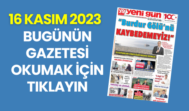 16 KASIM 2023 PERŞEMBE YENİ GÜN SAYFALAR
