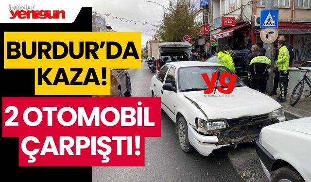 Burdur Gazi Caddesi'nde kaza!