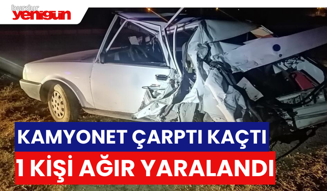 Kamyonet Çarptı Kaçtı Ağır Yaralandı