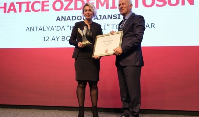 Antalya Gazeteciler Cemiyeti "2022 Yılı Basın Ödülleri" verildi