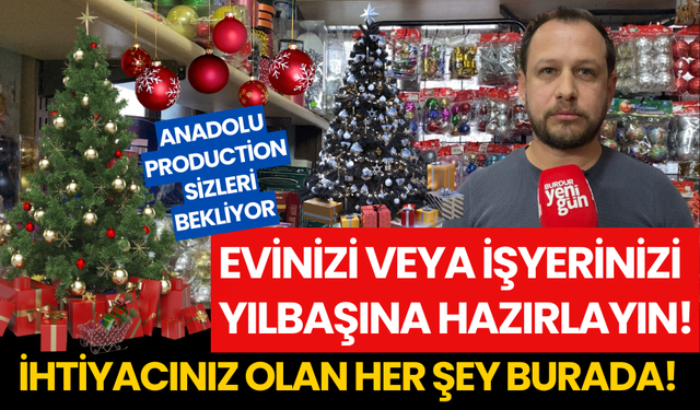 Burdur'da yılbaşı süslerinin adresi Anadolu Production