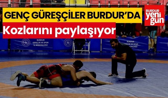 Genç Güreşçiler Burdur'da kozlarını paylaşıyor