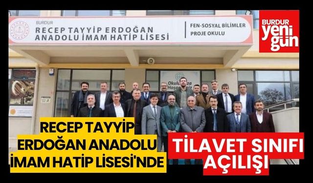 Recep Tayyip Erdoğan Anadolu İmam Hatip Lisesi'nde Cuma Namazı ve Tilavet Sınıfı Açılışı