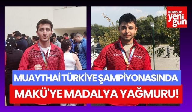 Muaythai Türkiye Şampiyonasında MAKÜ'den Madalya Yağmuru!