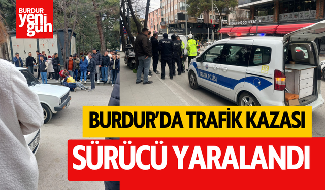 Burdur'da Kaza: Motosiklet Sürücüsü Yaralandı