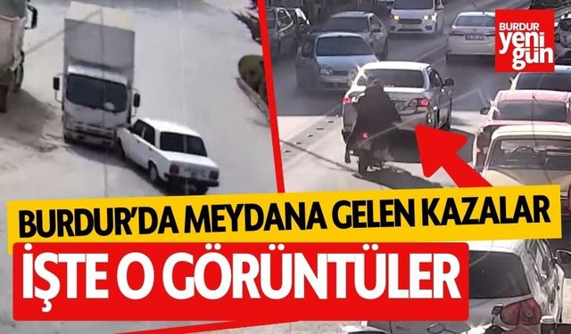Burdur'da meydana gelen kaza görüntüleri paylaşıldı