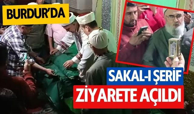 Burdur'da Sakal-ı Şerif ziyarete açıldı