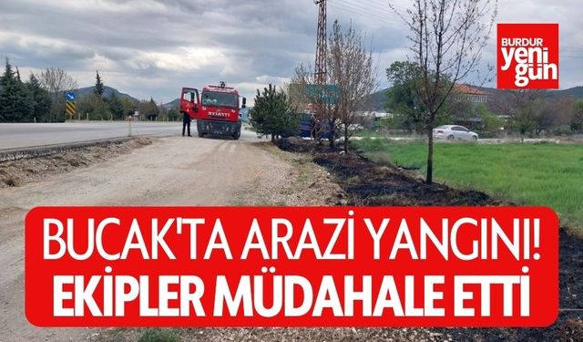 Bucak'ta Arazi Yangını! Ekipler Müdahale Etti