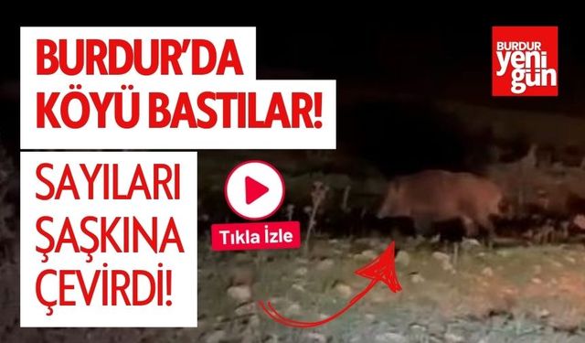 Burdur'da Köyü Bastılar! Sayıları Şaşkına Çevirdi