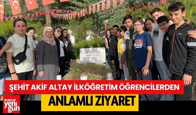 Şehit Akif Altay İlköğretim Öğrencilerden  Anlamlı Ziyaret