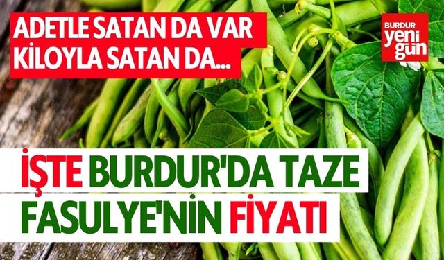 Adetle Satan da Var Kiloyla Satan da... İşte Burdur'da Taze Fasulyenin Fiyatı
