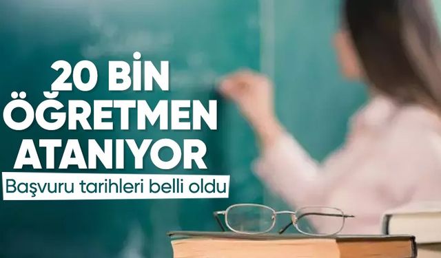 20 bin sözleşmeli öğretmen ataması tarihi açıklandı