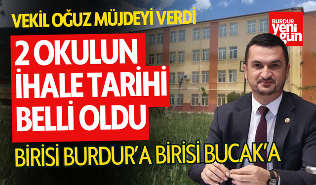 Birisi Burdur'a Birisi Bucak'a Yapılacak: İhale Tarihleri Belli Oldu