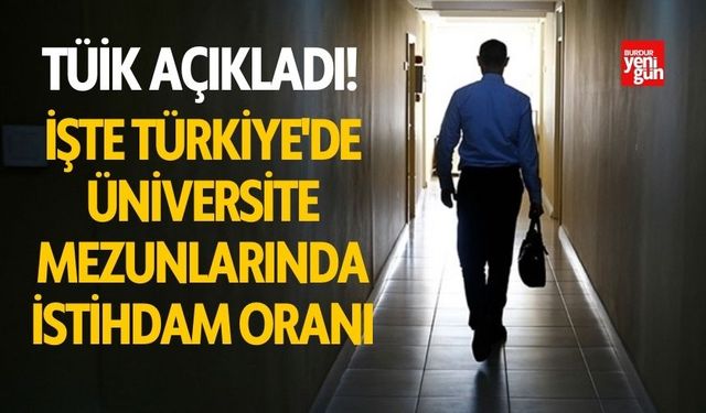 TÜİK açıkladı! İşte Türkiye'de üniversite mezunlarında istihdam oranı