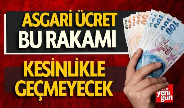 Asgari Ücret Bu Rakamı Kesinlikle Geçmeyecek