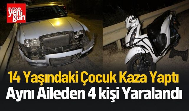 14 Yaşındaki Çocuk Kaza Yaptı