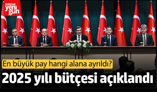 2025 yılı bütçesi açıklandı: En büyük pay eğitim ve sağlık alanlarına