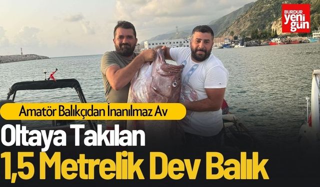 Oltaya Takılan 1,5 Metrelik Dev Balık!