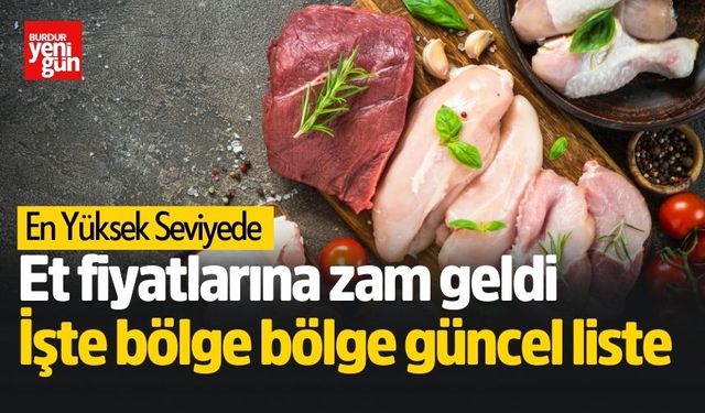 Et fiyatlarına zam geldi