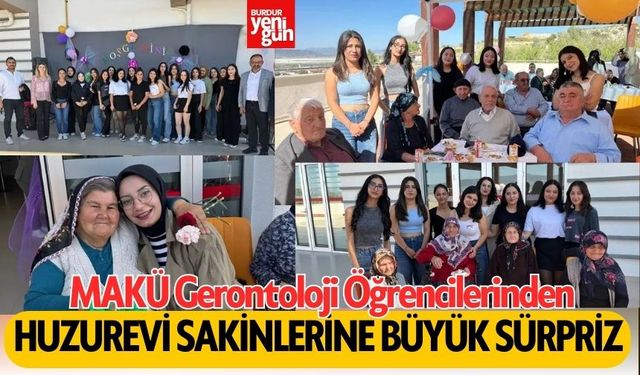 MAKÜ Gerontoloji Öğrencilerinden  Huzurevi Sakinlerine Büyük Sürpriz