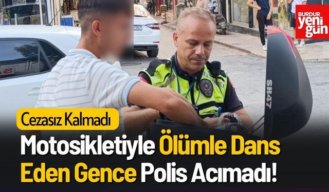 Motosikletin Önünü Kaldırdı Ölümle Dans Etti