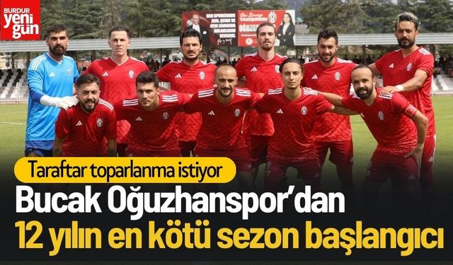 Bucak Oğuzhanspor’un 12 Yılın En Kötü Sezon Başlangıcı