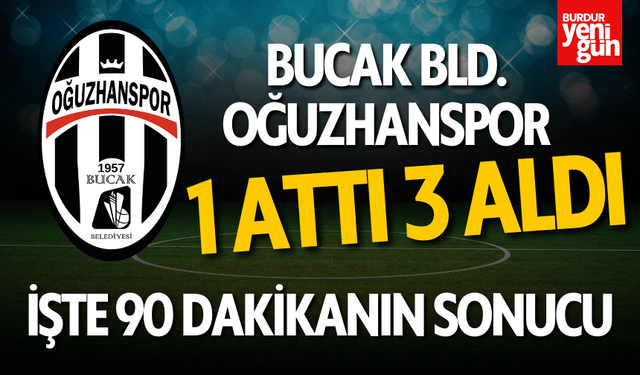 Bucak Bld. Oğuzhanspor 1 Attı 3 Aldı!