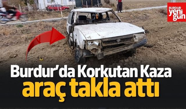 Burdur’da Trafik Kazası: Üzümlübel’de Araç Yoldan Çıktı