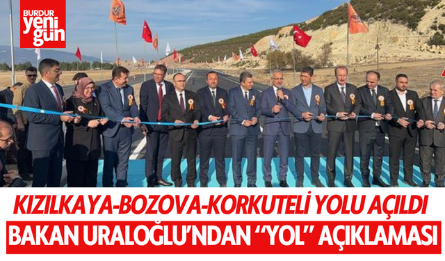 Kızılkaya-Bozova-Korkuteli Yolu Açıldı