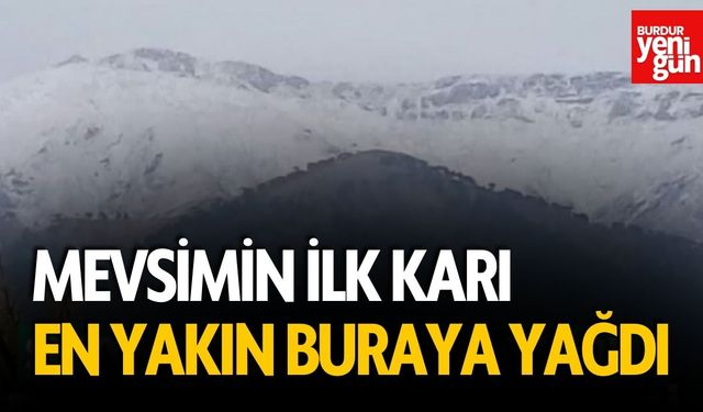 Mevsimin İlk Karı En Yakın Buraya Yağdı