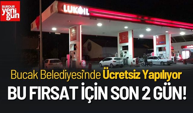 Bucak Belediyesi'nde Ücretsiz Yapılıyor