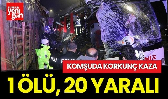 Denizli’de tır ve otobüs çarpıştı ölü ve yaralılar var